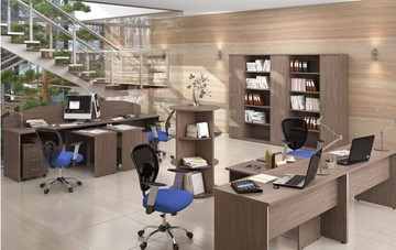 Офисный комплект мебели IMAGO три стола, 2 шкафа, стеллаж, тумба в Смоленске - предосмотр 6